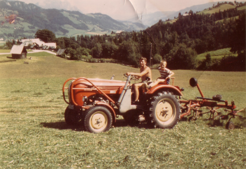 Heuernte am Burglehnerhof in Ramsau am Dachstein